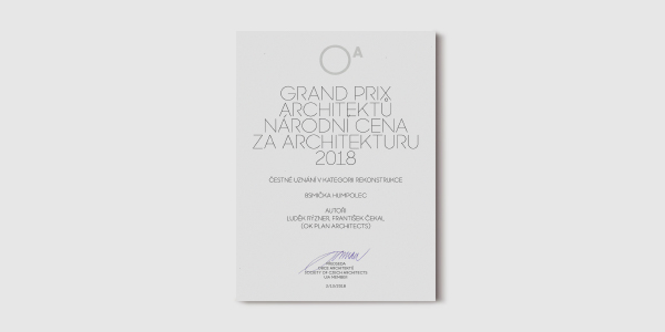 Grand Prix architektů - 2018